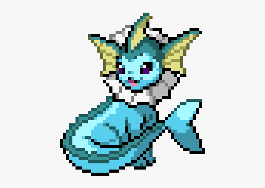 Pixel Art Pokemon Aquali, HD Png Download, Free Download