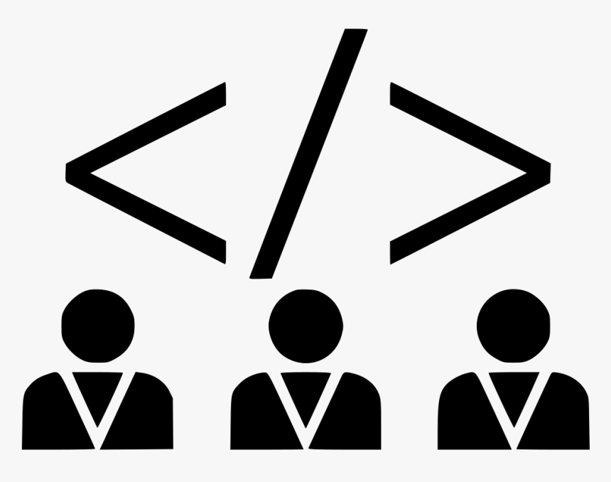 Group Business Web Development Team Code - Lines Of Code Icon, HD Png Download, Free Download