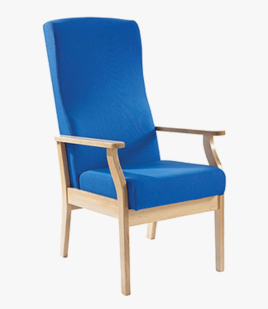 Blue Wooden Chair Transparent Image Furniture Image - Transparent Background Chair Transparent, HD Png Download, Free Download