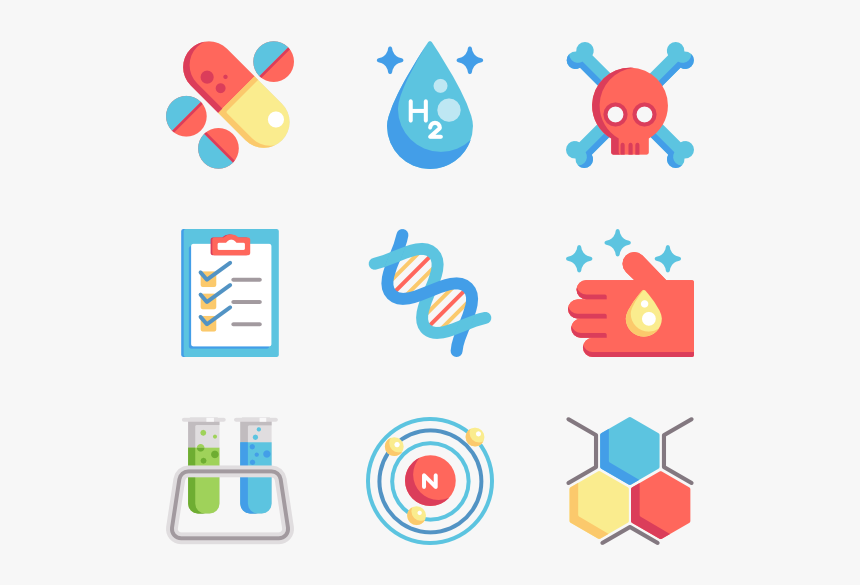 Chemistry Icon Set Png, Transparent Png, Free Download