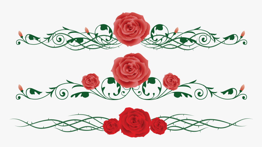 Rose Vine Flower Thorns, Spines, And Prickles Clip - Red Roses Vine Clipart, HD Png Download, Free Download