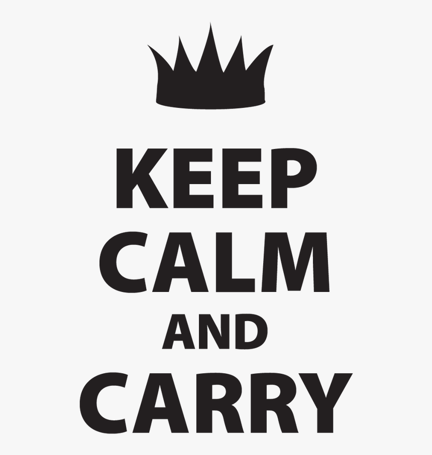 Keep Calm And Carry Decal - Tiara, HD Png Download - kindpng