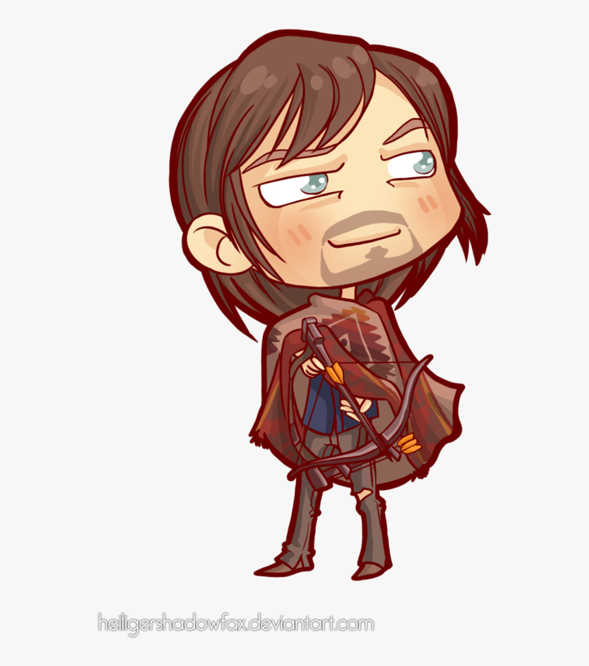 Walking Dead Daryl Chibi, HD Png Download, Free Download