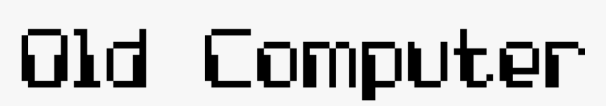 Old Computer - Old Computer Fonts, HD Png Download, Free Download