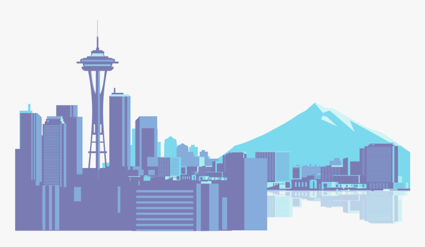 Seattle Skyline Icon - Seattle Vector, HD Png Download, Free Download