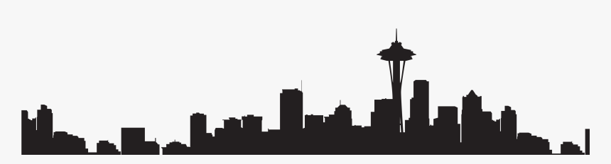 Transparent Seattle Skyline Silhouette - Seattle Skyline Silhouette Transparent, HD Png Download, Free Download