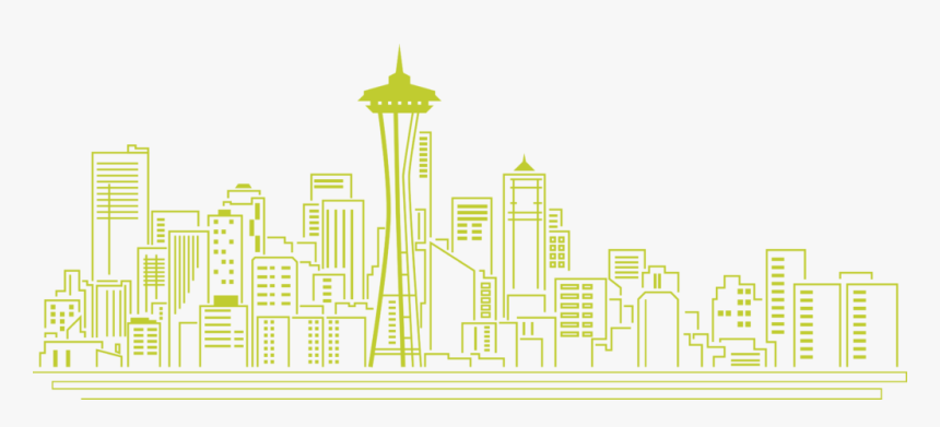 Seattle Skyline - Illustration, HD Png Download, Free Download