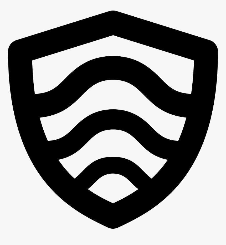 Shield With Curved Lines - Escutcheon, HD Png Download, Free Download