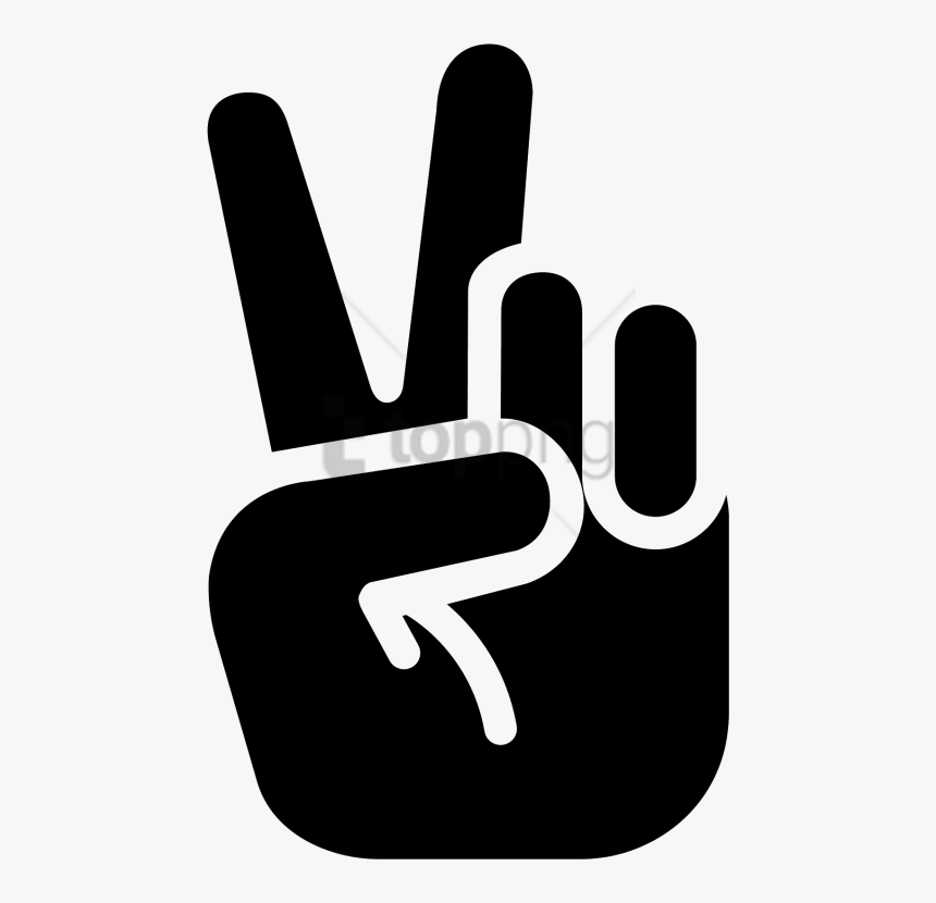 Peace Sign Hand Png, Transparent Png - kindpng