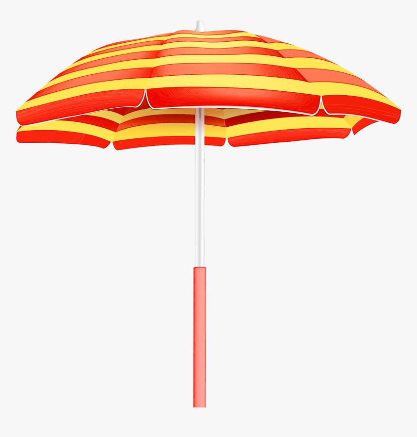 Beach Umbrella Portable Network Graphics Clip Art Image - Beach Umbrella On Clear Background, HD Png Download, Free Download