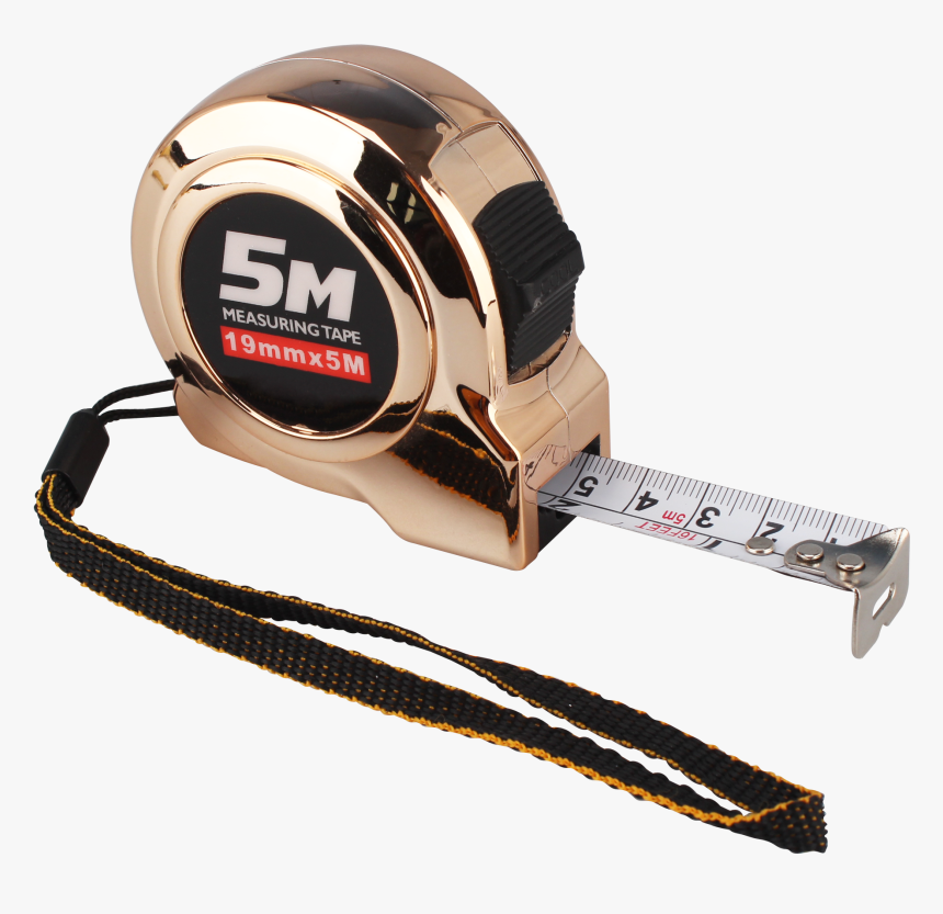 Uv Chrome Plated Retractable Steel Tape Measure,custom - Retractable Measuring Tape Png, Transparent Png, Free Download