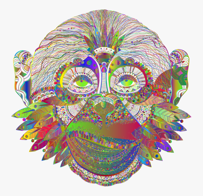 Art,psychedelic Art,mardi Gras - Illustration, HD Png Download, Free Download