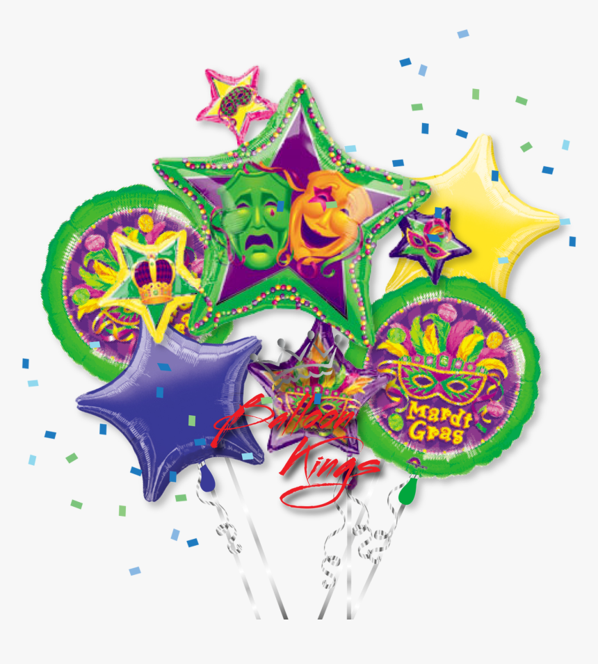 Mardi Gras Stars Bouquet, HD Png Download, Free Download