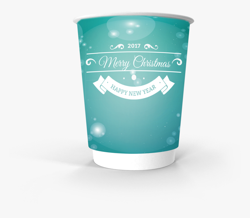 Double Wall Paper Cup 12oz Xmas Ice - Caffeinated Drink, HD Png Download, Free Download