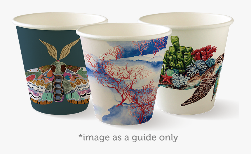 Art Series 8oz Coffee Cup - Biopak Coffee Cups Art Series, HD Png Download, Free Download