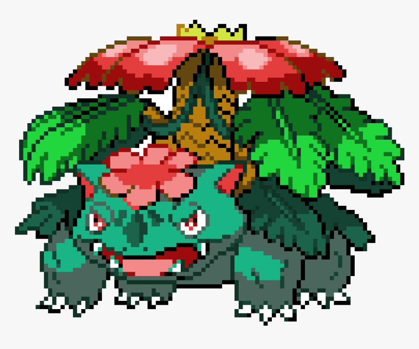 Mega Venusaur Cross Stitch Pattern, HD Png Download, Free Download