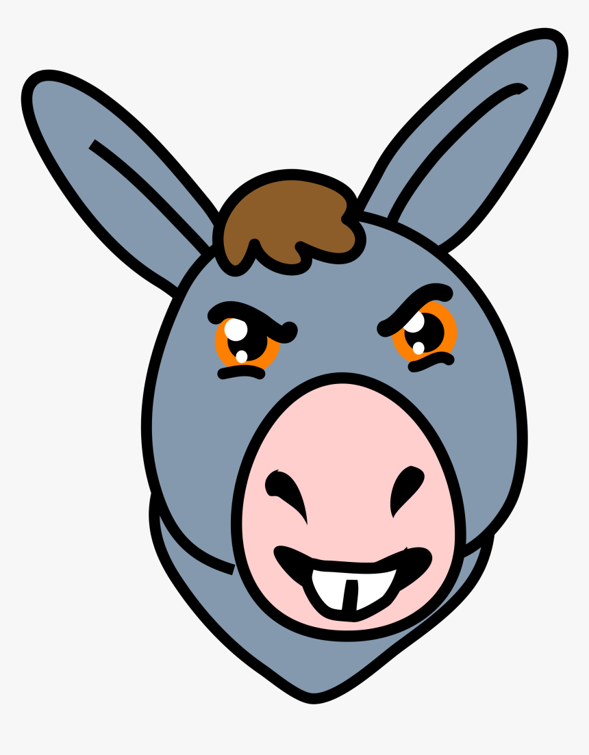 Clip Art Face Png For - Donkey Face Clipart, Transparent Png, Free Download