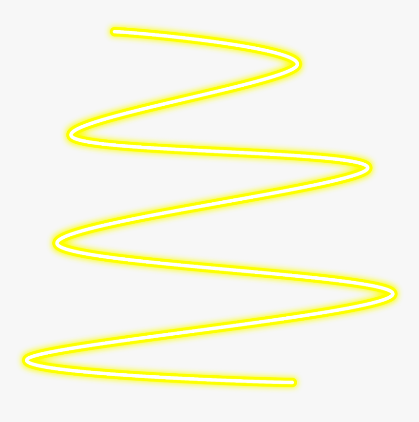 #neon #glow #spiral #yellow #line #lines #freetoedit  - Neon Glowing Effect Picsart, HD Png Download, Free Download