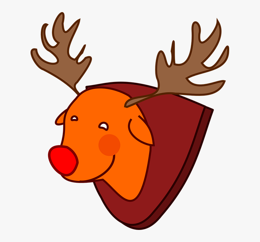 Red-nosed, Reindeer, Rudolph, Animal, Christmas - Rudolph, HD Png Download, Free Download