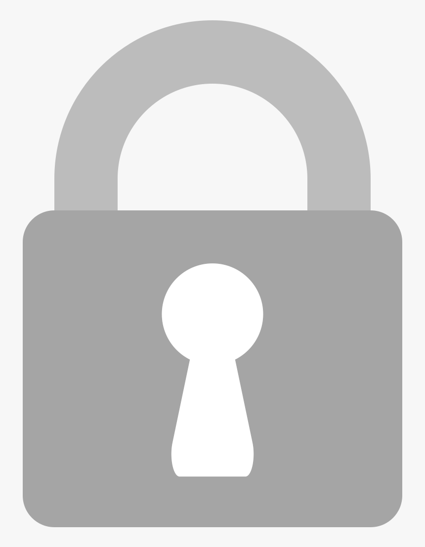 Semi Protection Shackle Keyhole - Padlock W Center Keyhole, HD Png Download, Free Download