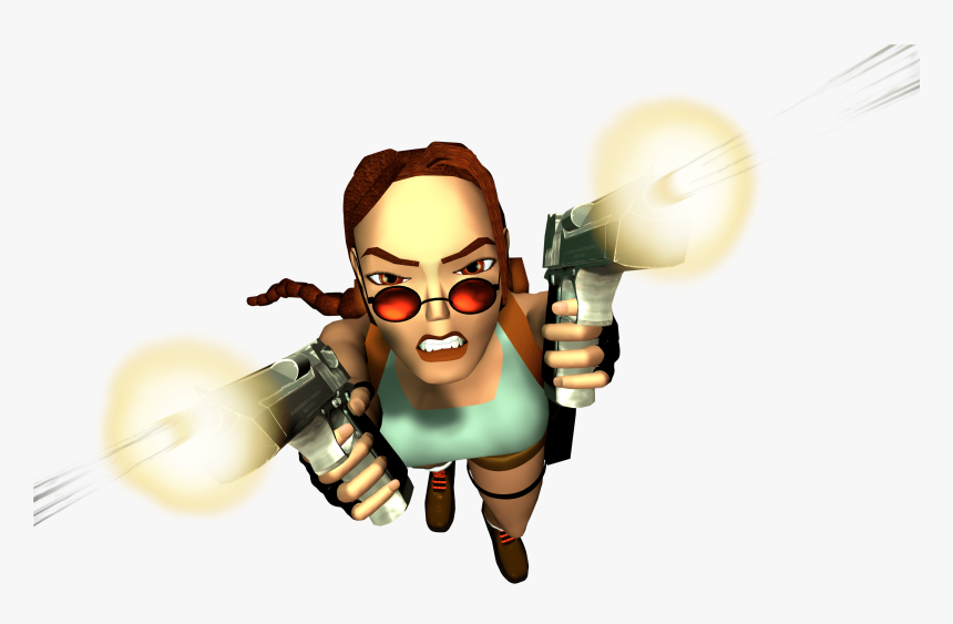 Transparent Lara Croft Png - Tomb Raider Poster Guns, Png Download, Free Download