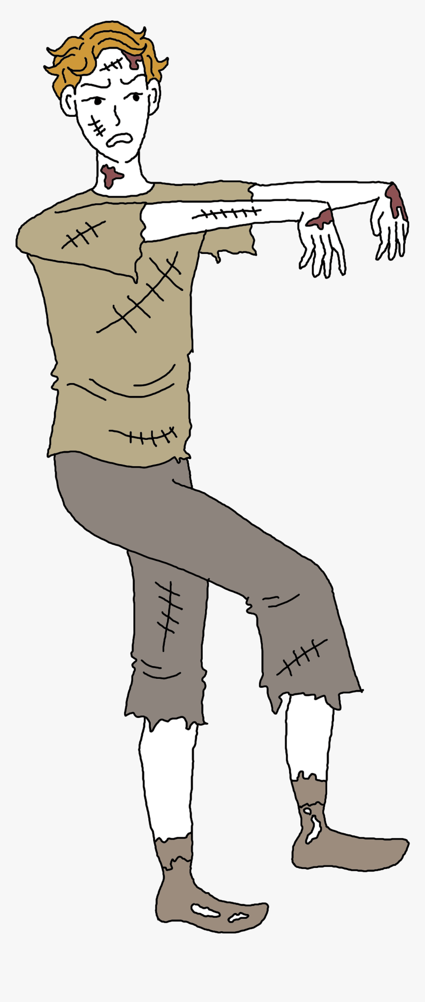 Zombie - Cartoon, HD Png Download, Free Download