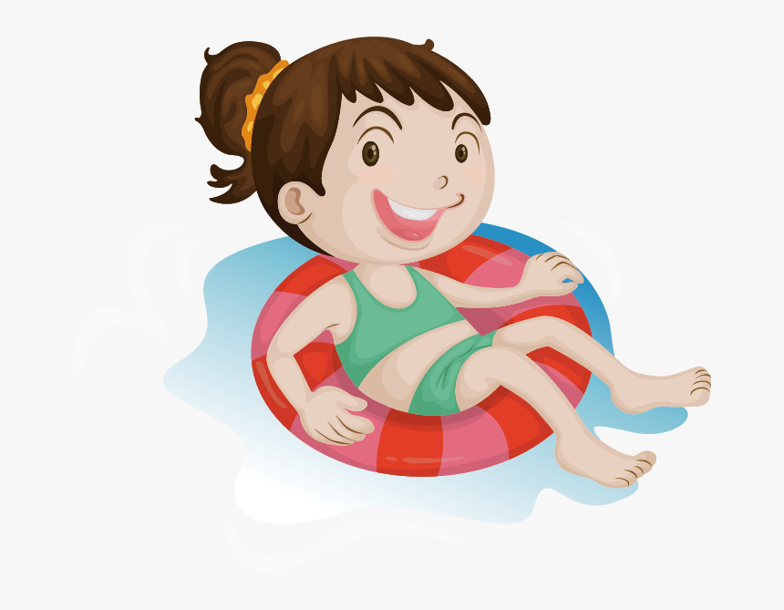 Cartoon Swimming Illustration - Kids Swimming Transparent, HD Png