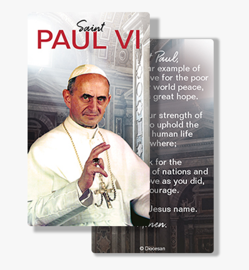 St Paul Vi Prayer, HD Png Download, Free Download