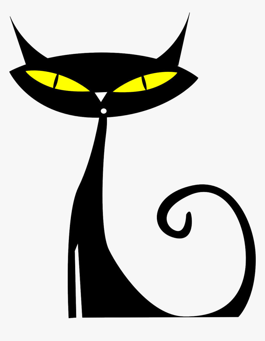 Vector Cats Persian Cat - Black Cat Png Vector, Transparent Png, Free Download