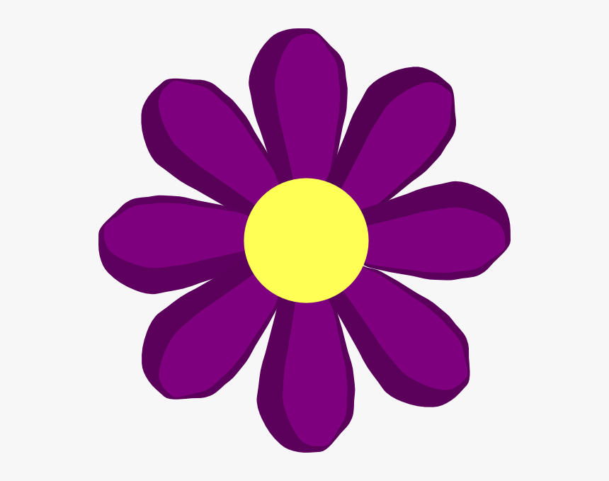 Purple Spring Flower Svg Clip Arts - Clip Art Spring Flower, HD Png Download, Free Download
