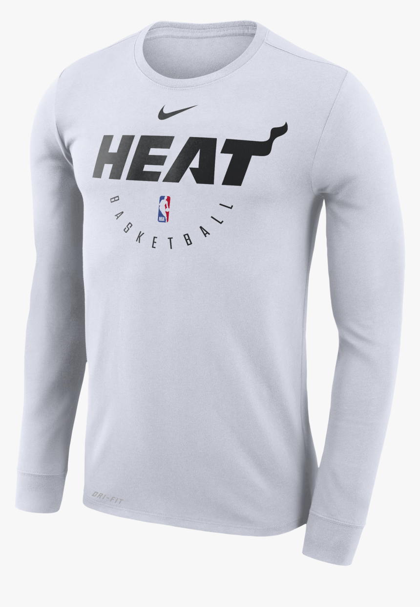Nike Miami Heat Long Sleeve 2018 Practice Tee - Miami Heat, HD Png ...
