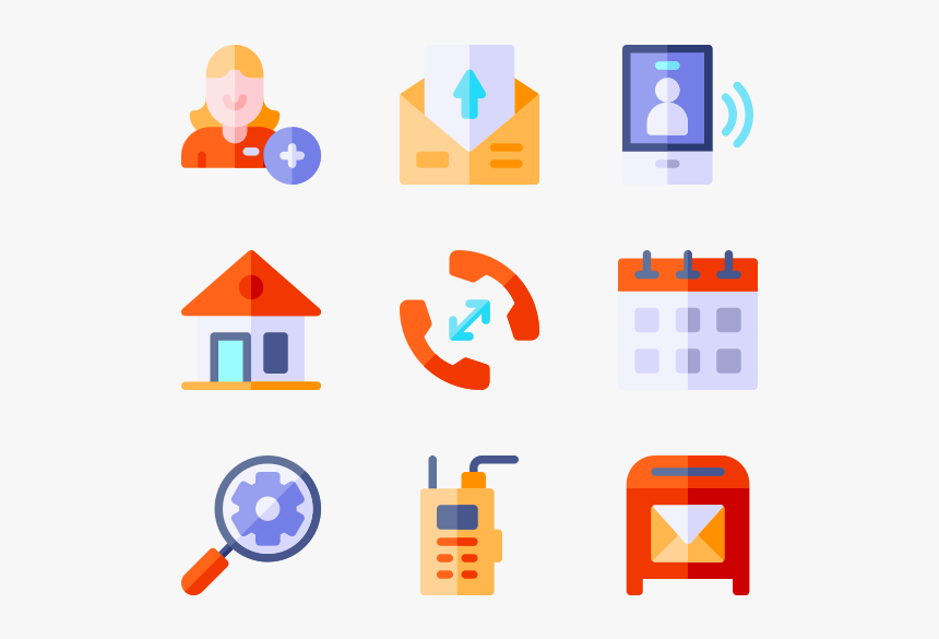 Icons Free Vector Contact, HD Png Download, Free Download