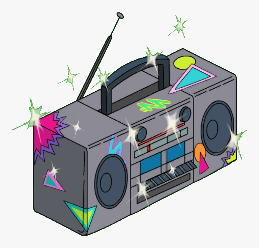 Endless Summer Boom Box Sparkles - Transparent Background Boombox Clipart, HD Png Download, Free Download