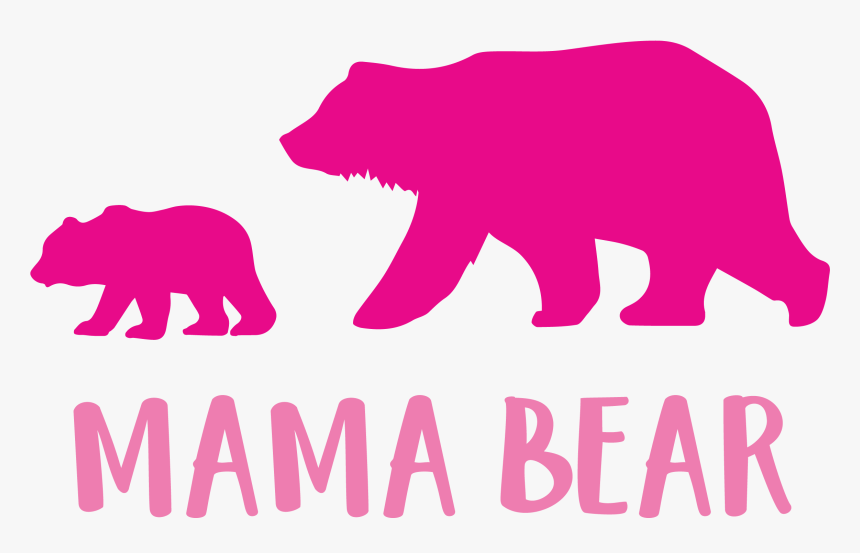 Download Mama-bear Cutting Files Svg, Dxf, Pdf, Eps Included - Free Mama Bear Svg, HD Png Download - kindpng