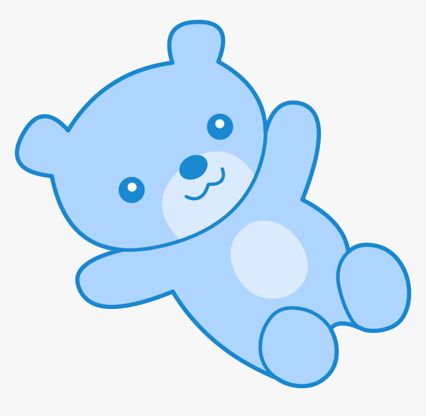 Cute Blue Teddy Bear Clipart - Blue Teddy Bear Clipart, HD Png Download, Free Download