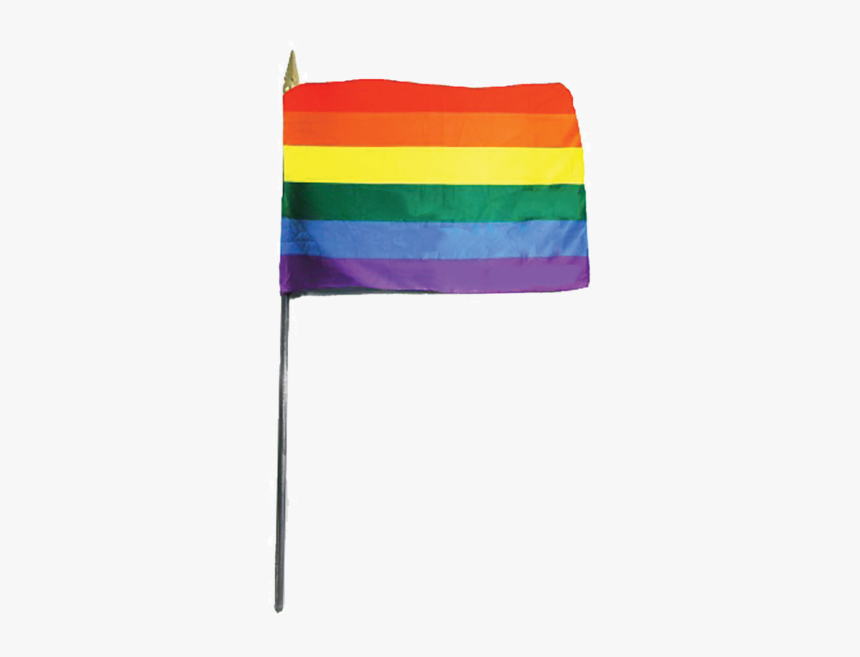 Rainbow Flag On A Stick Pride Flag On Pole Hd Png Download Kindpng