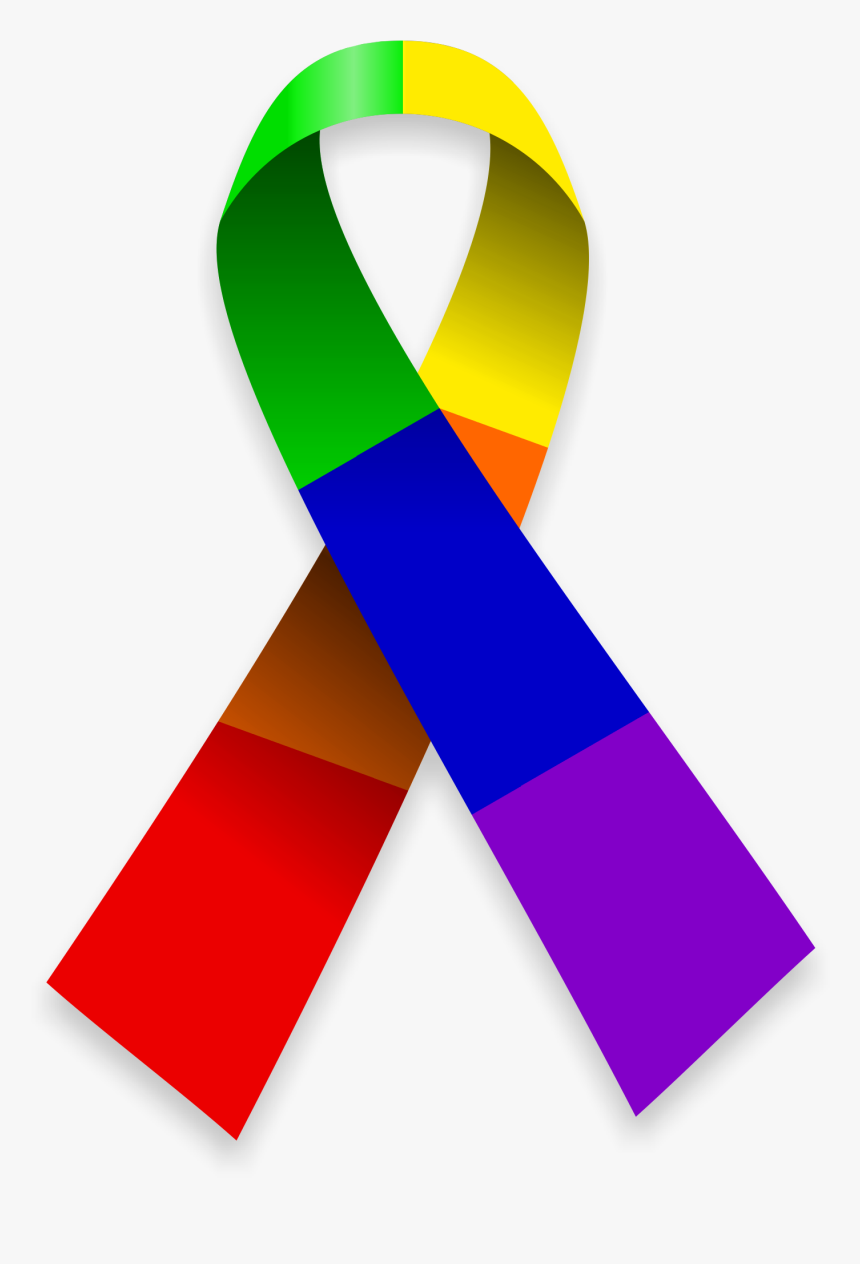 Lgbt Support Ribbon - Logo Lgbt Png, Transparent Png, Free Download