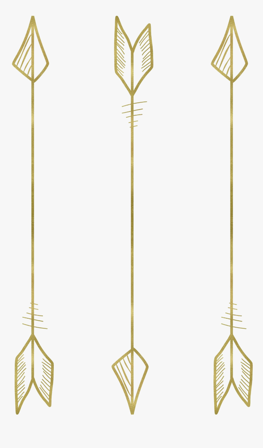 Tribal Arrow Transparent Png - Gold Cupid Arrow Png, Png Download, Free Download