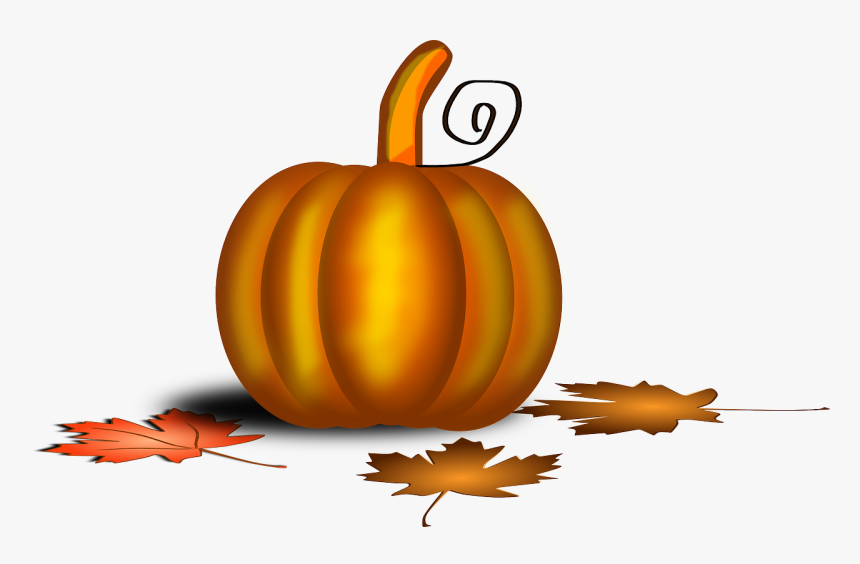 Calabaza, Acción De Gracias, Follaje, Halloween, Brillo - Thanksgiving Small Clip Art, HD Png Download, Free Download