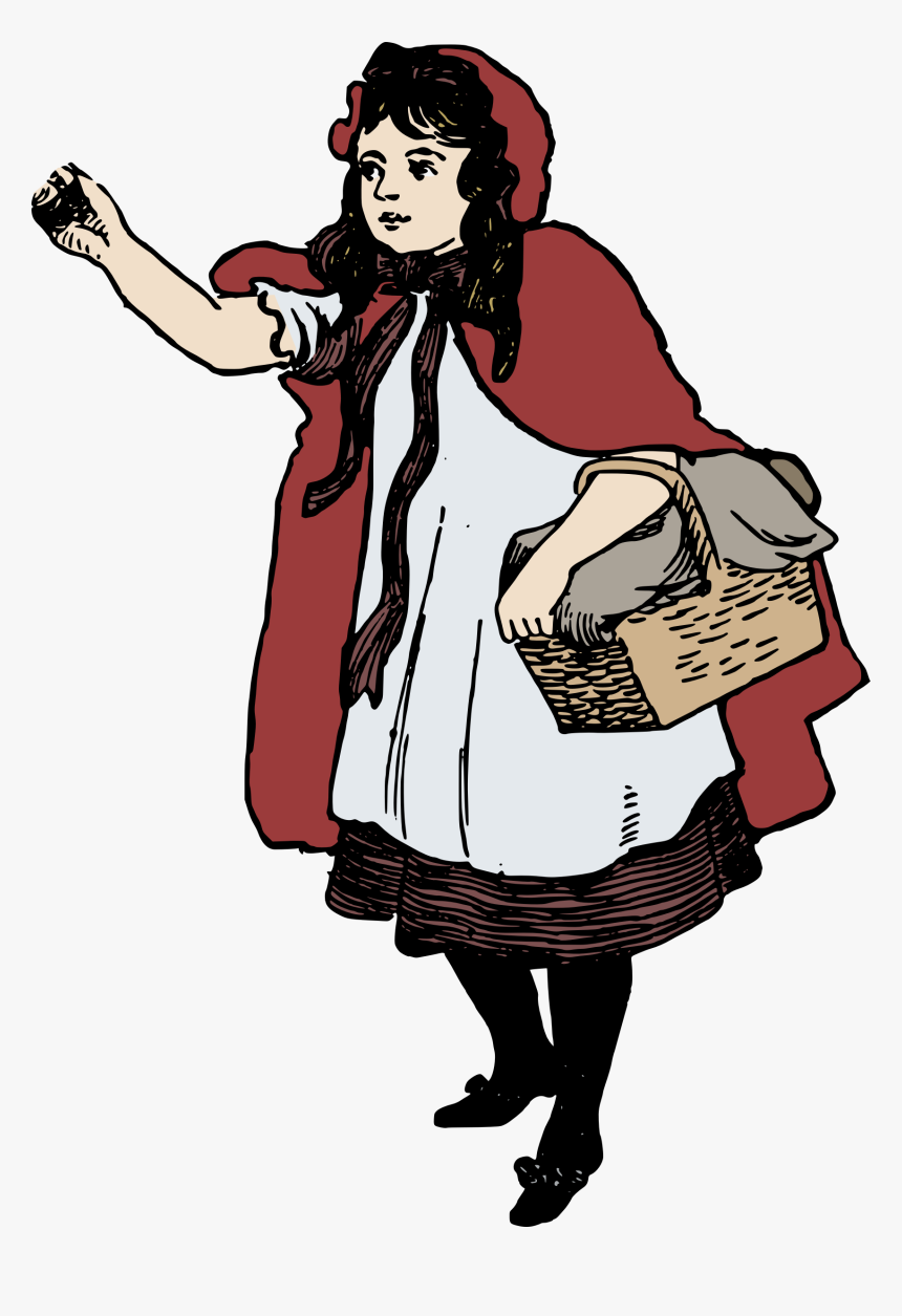 Little Red Riding Hood Clip Arts - Red Riding Hood Png, Transparent Png, Free Download