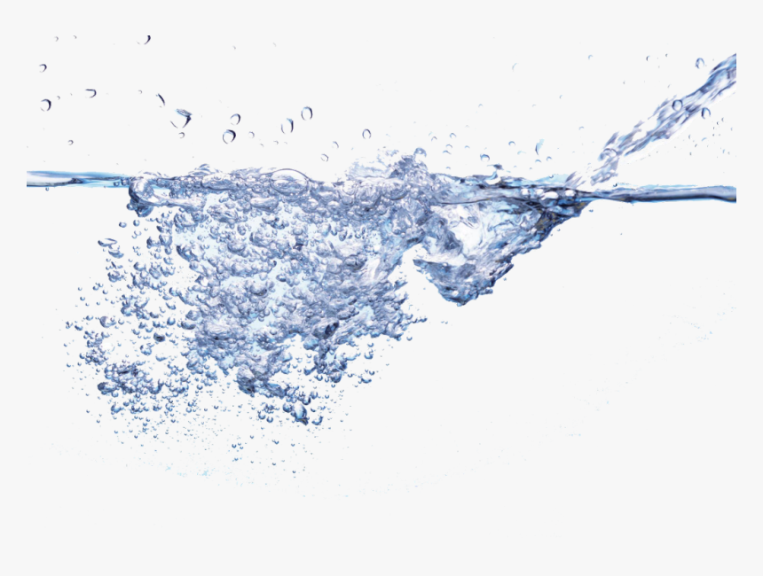 #pouring #water #bubbles #ftestickers #blue #bubble - Water Spilled Transparent Background, HD Png Download, Free Download