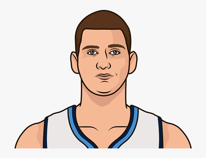 Who Was The Last Nuggets Player With 30 Points And - Nikola Jokic Cartoon Face, HD Png Download, Free Download