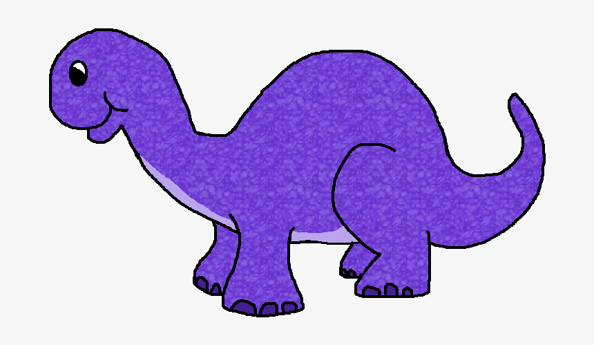 Dinosaur Clipart Brown - Cartoon Dinosaur Clipart Black, HD Png Download, Free Download