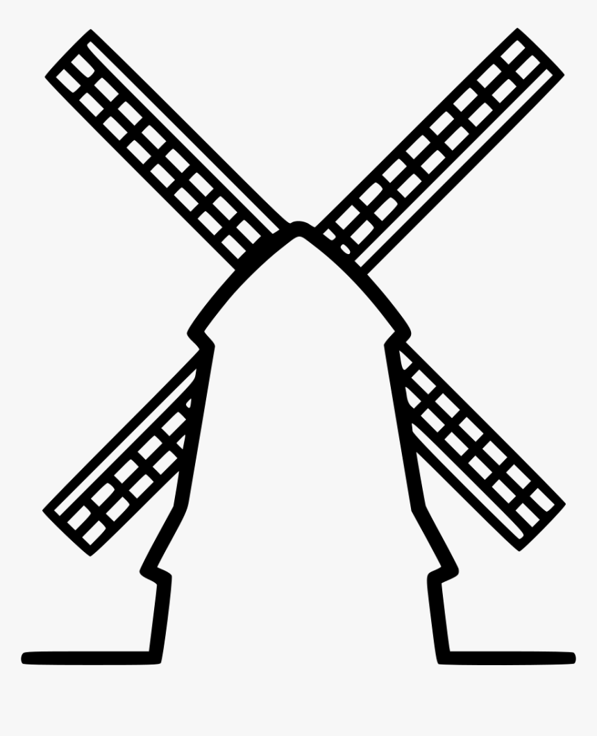 Windmill - Croquet Mallet Outline, HD Png Download, Free Download