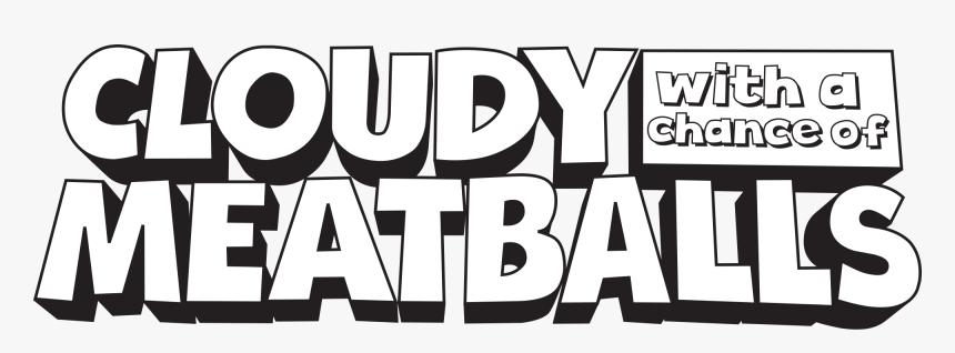 Cloudy With A Chance Of Meatballs Black, HD Png Download, Free Download