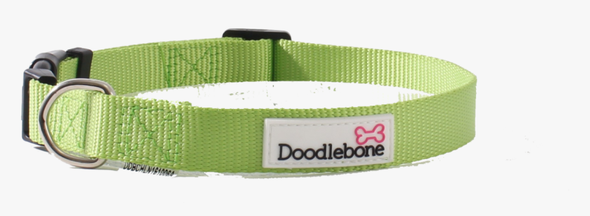 Doodlebone Bold Nylon Adjustable Apple Green Dog Collar - Belt, HD Png Download, Free Download