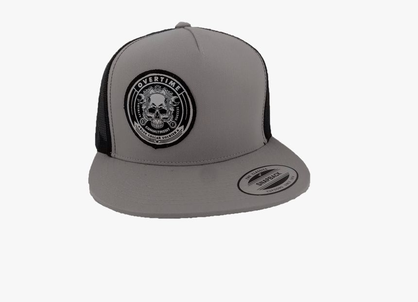 Grey And Black "skull & Motor - Baseball Cap, HD Png Download, Free Download