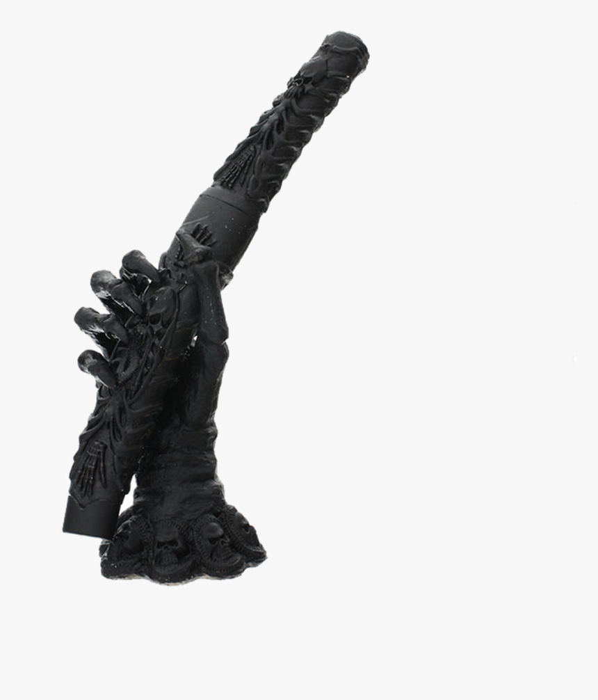 Black Skull Hand Skeleton Dagger - Statue, HD Png Download, Free Download