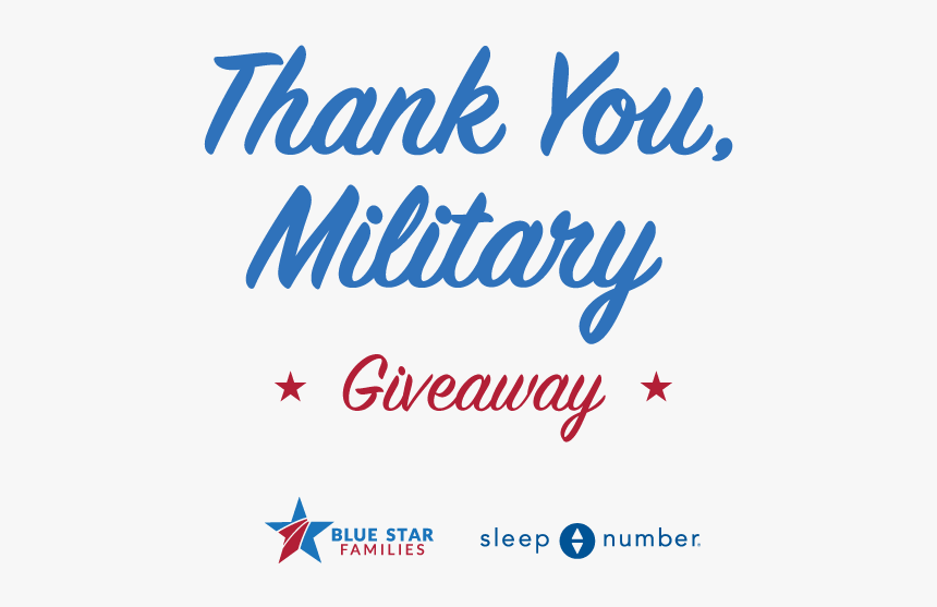 Sleep Number Thank You Military Giveaway Header Image - Graphic Design, HD Png Download, Free Download