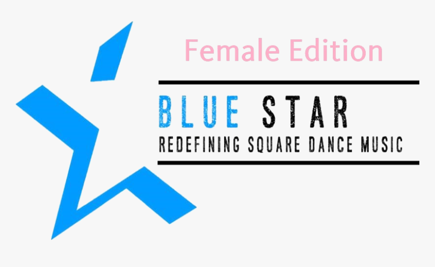 Female Blue Star Logo - Black Star Square, HD Png Download, Free Download